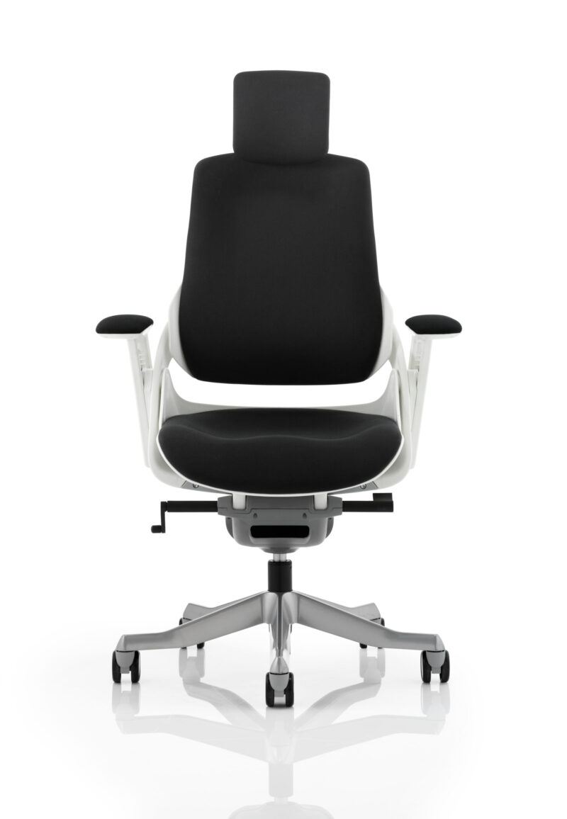 Grasp High Back White Shell Executive Office Chair with Arms - Image 26