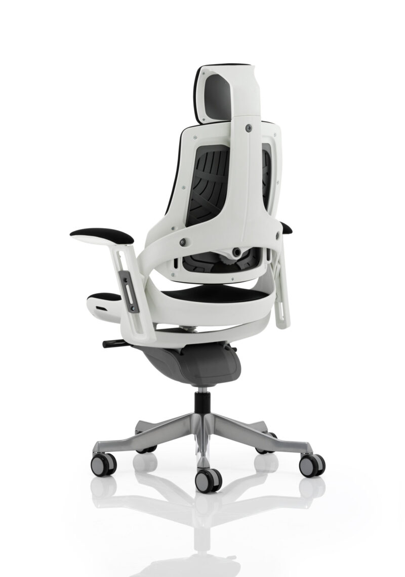Grasp High Back White Shell Executive Office Chair with Arms - Image 27