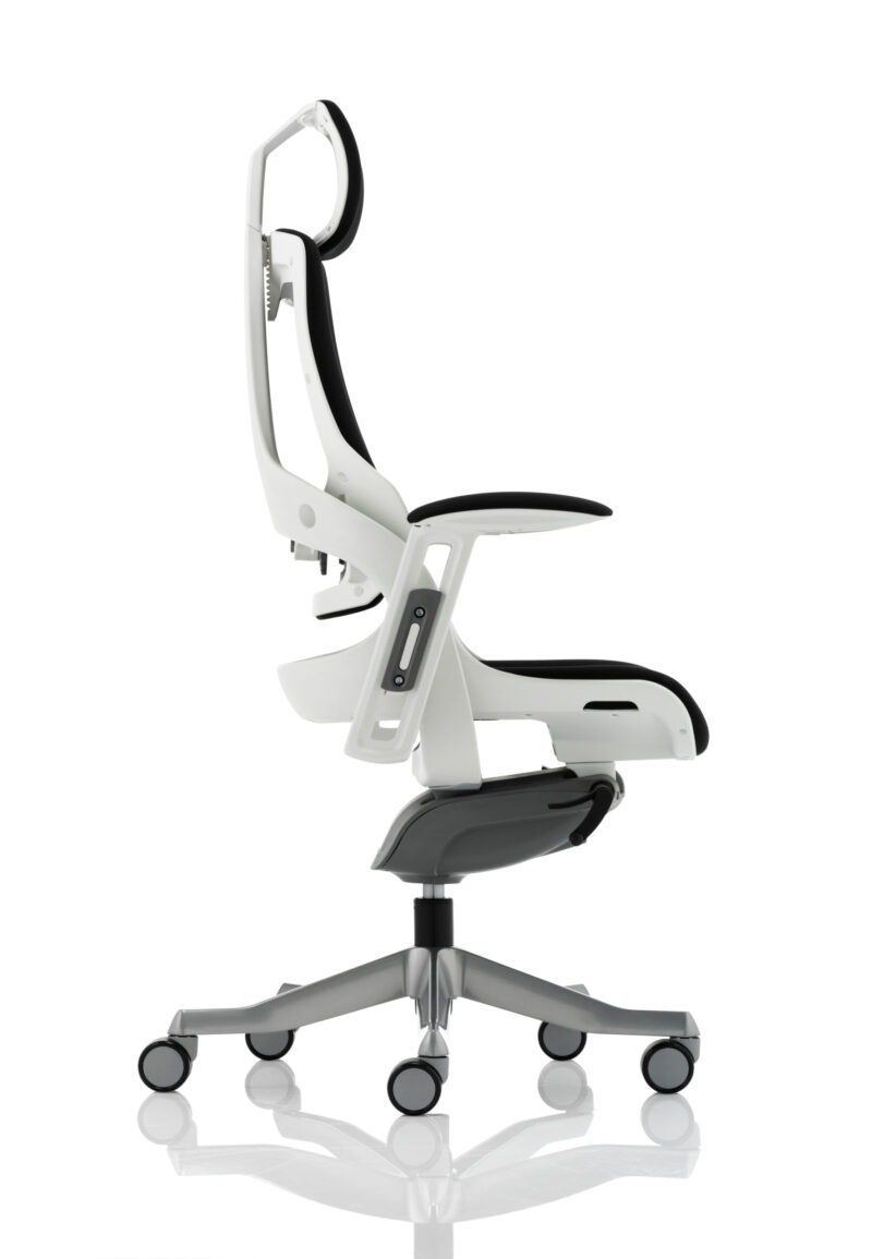 Grasp High Back White Shell Executive Office Chair with Arms - Image 29