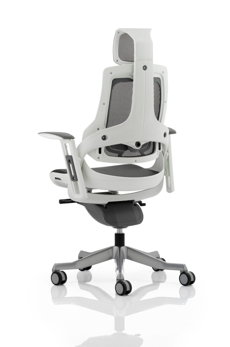 Grasp High Back White Shell Executive Office Chair with Arms - Image 34