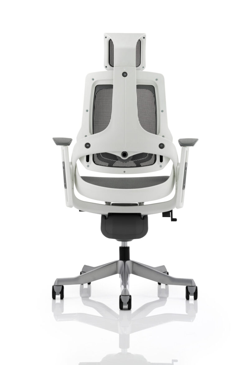 Grasp High Back White Shell Executive Office Chair with Arms - Image 35