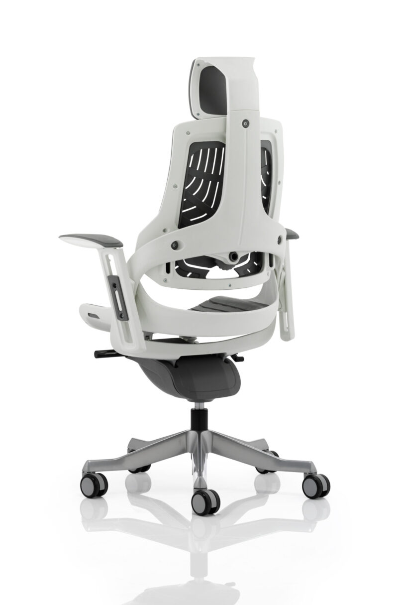 Grasp High Back White Shell Executive Office Chair with Arms - Image 40