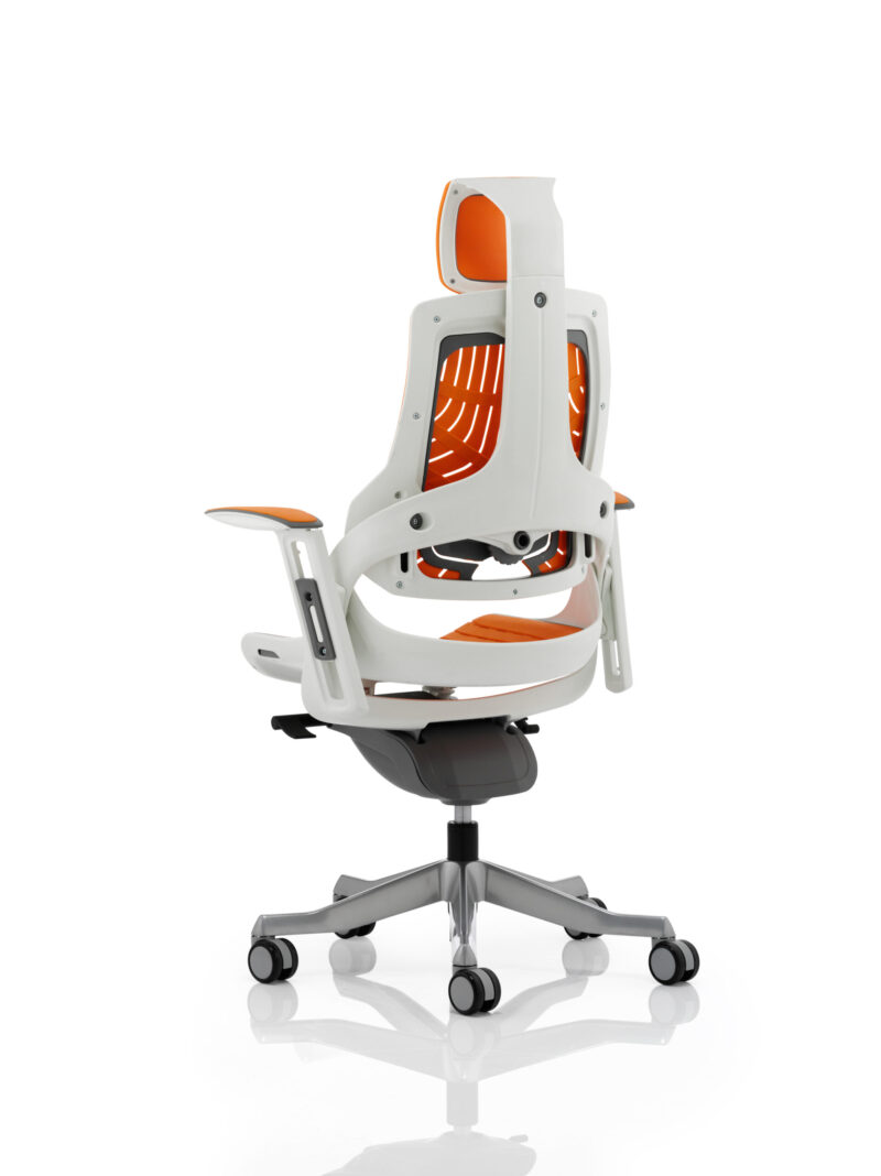 Grasp High Back White Shell Executive Office Chair with Arms - Image 46