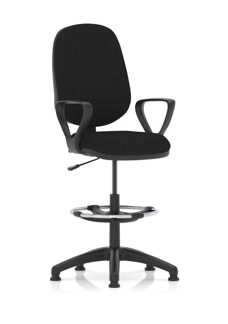 Slide Plus I Medium Back Task Operator Office Chair with Hi Rise Draughtsman Kit - Image 4