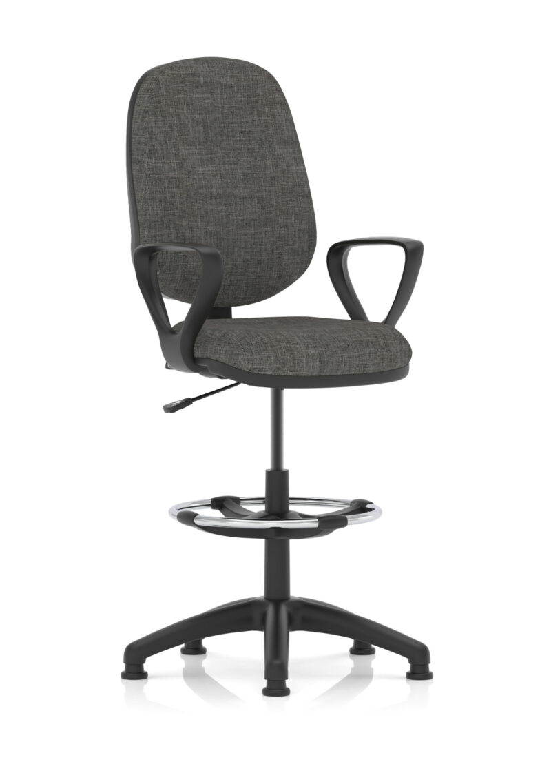 Slide Plus I Medium Back Task Operator Office Chair with Hi Rise Draughtsman Kit - Image 6