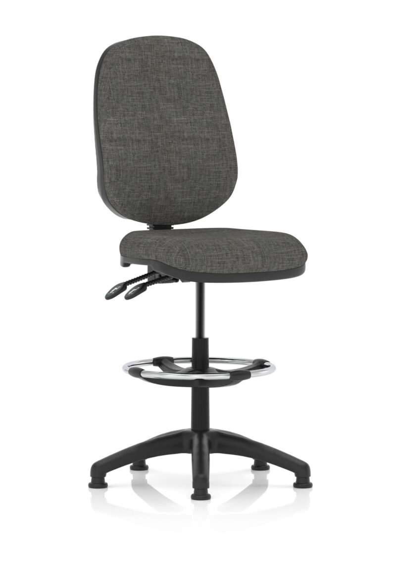 Slide Plus II Task Operator Office Chair with Hi Rise Draughtsman Kit - Image 7