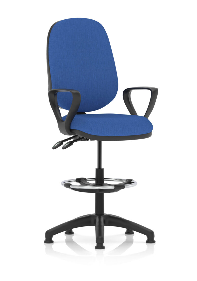 Slide Plus II Task Operator Office Chair with Hi Rise Draughtsman Kit - Image 5