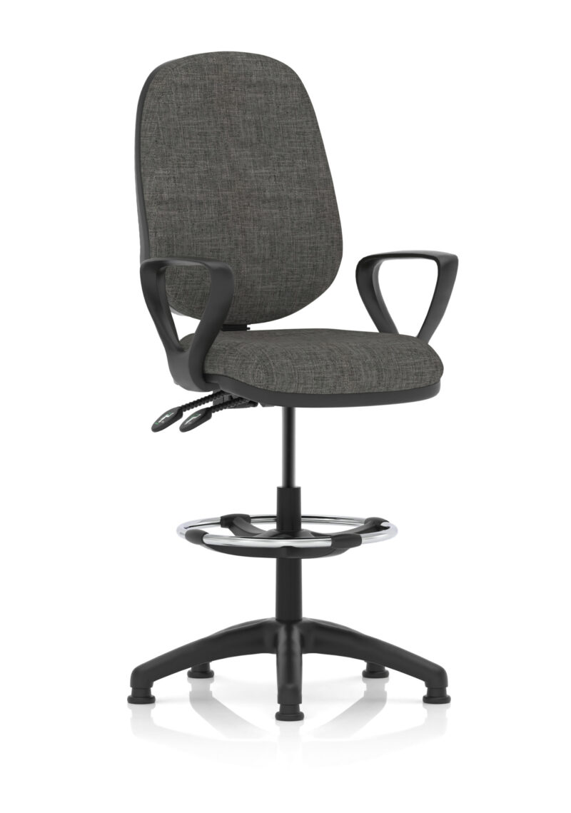 Slide Plus II Task Operator Office Chair with Hi Rise Draughtsman Kit - Image 8