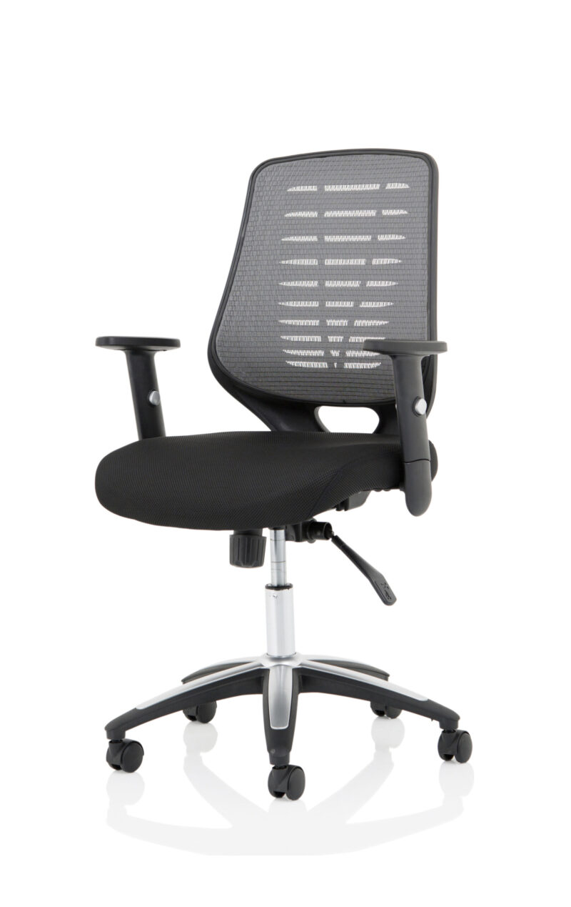 Croft Medium Mesh Back Task Operator Office Chair with Arms - Image 24