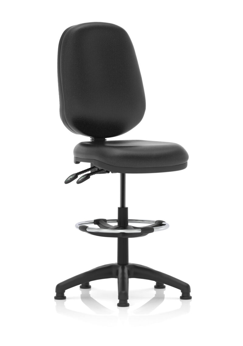 Slide Plus II Task Operator Office Chair with Hi Rise Draughtsman Kit - Image 10