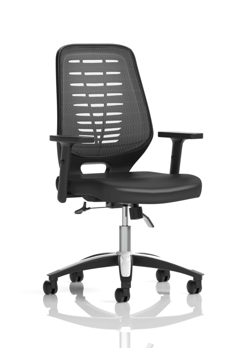 Croft Medium Mesh Back Task Operator Office Chair with Arms - Image 27