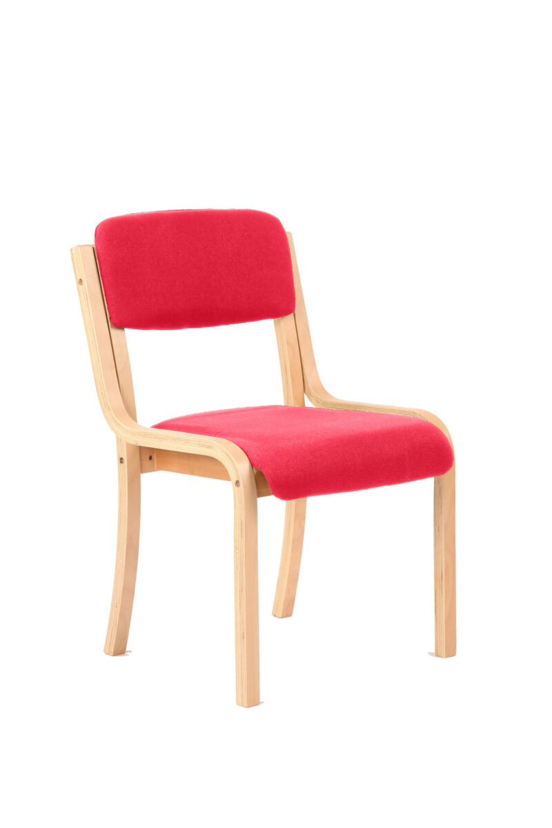 Spot Wooden Frame Visitor Chair with Arms - Image 11