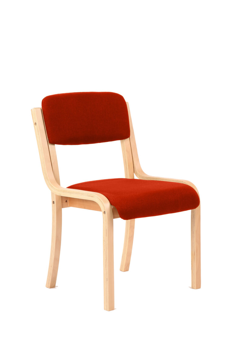 Spot Wooden Frame Visitor Chair with Arms - Image 14