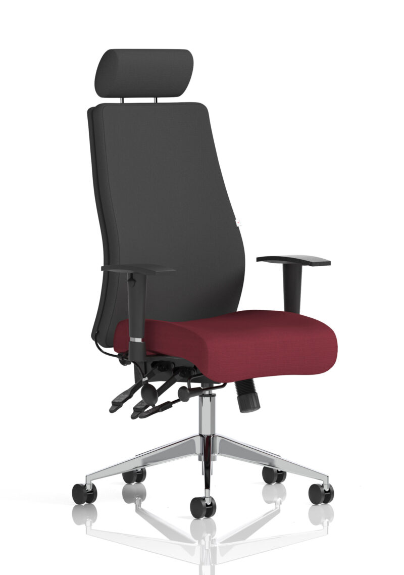 Crate High Back Ergonomic Posture Chair with Height Adjustable Arms - Image 54
