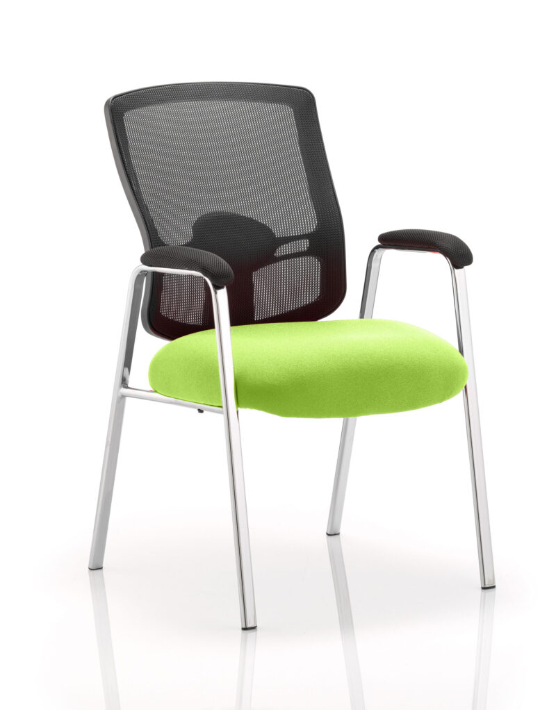 Form Medium Mesh Back (Straight Leg) Visitor Chair with Arms - Image 10