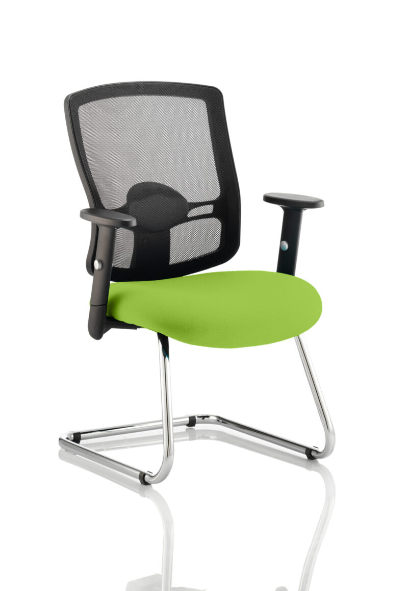 Form Mesh Back Cantilever Visitor Chair with Arms - Image 10