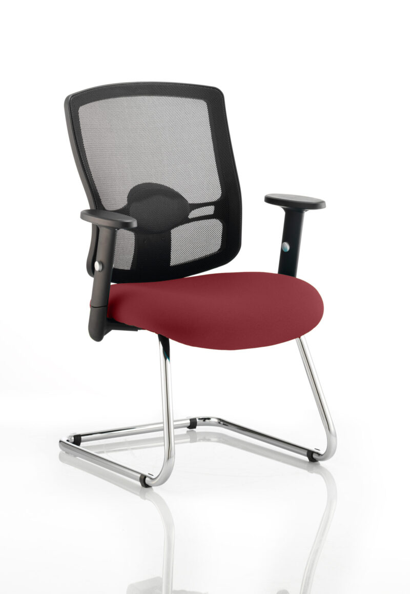 Form Mesh Back Cantilever Visitor Chair with Arms - Image 14
