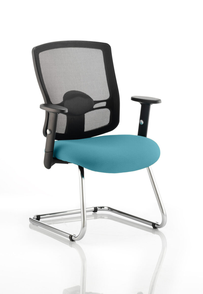 Form Mesh Back Cantilever Visitor Chair with Arms - Image 15