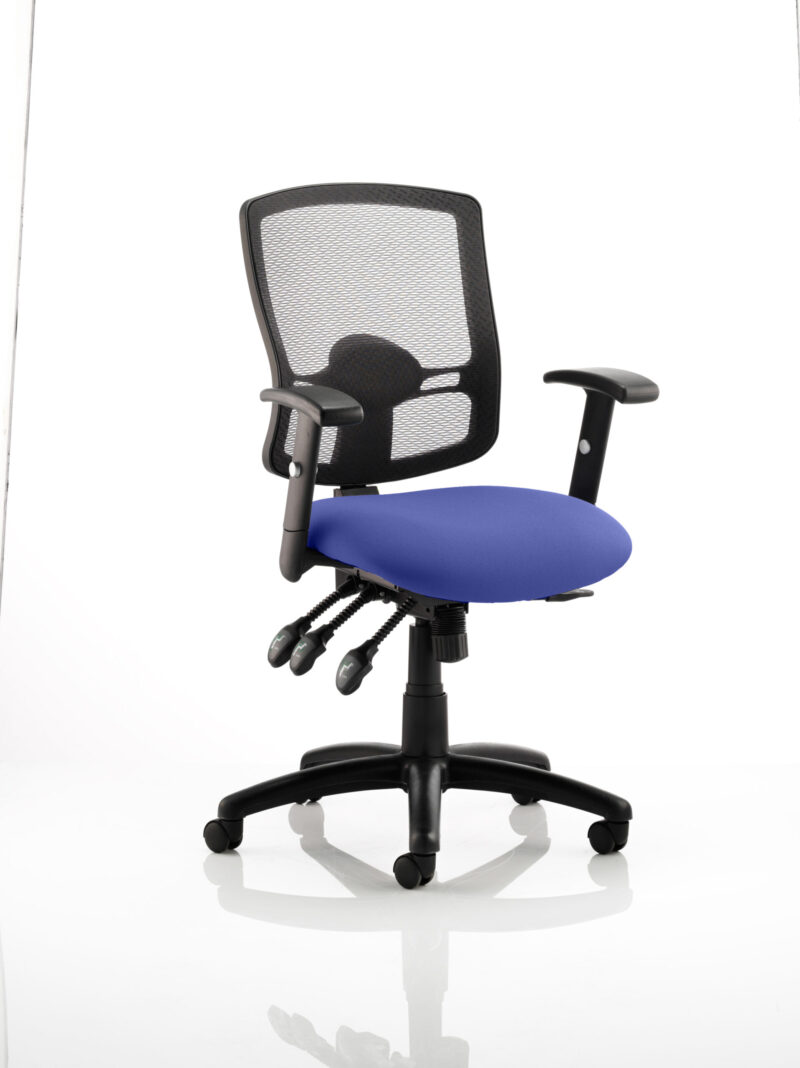 Form III High Mesh Back Task Operator Office Chair with Arms - Image 11
