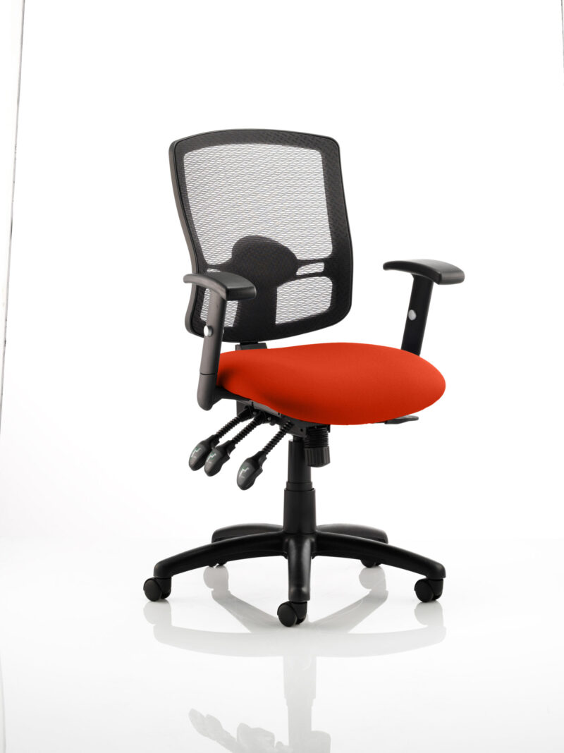 Form III High Mesh Back Task Operator Office Chair with Arms - Image 12