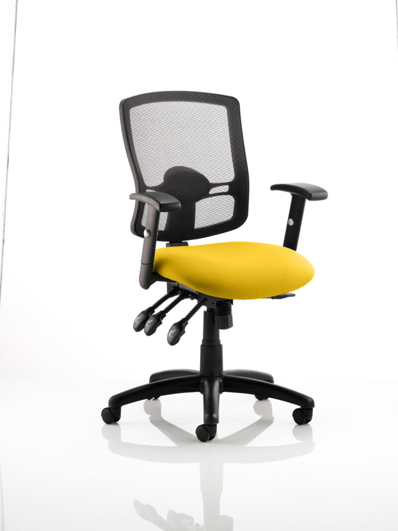 Form III High Mesh Back Task Operator Office Chair with Arms - Image 13