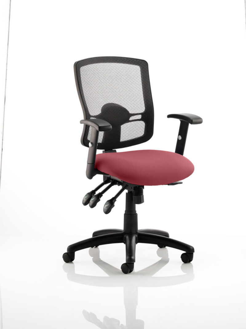Form III High Mesh Back Task Operator Office Chair with Arms - Image 14