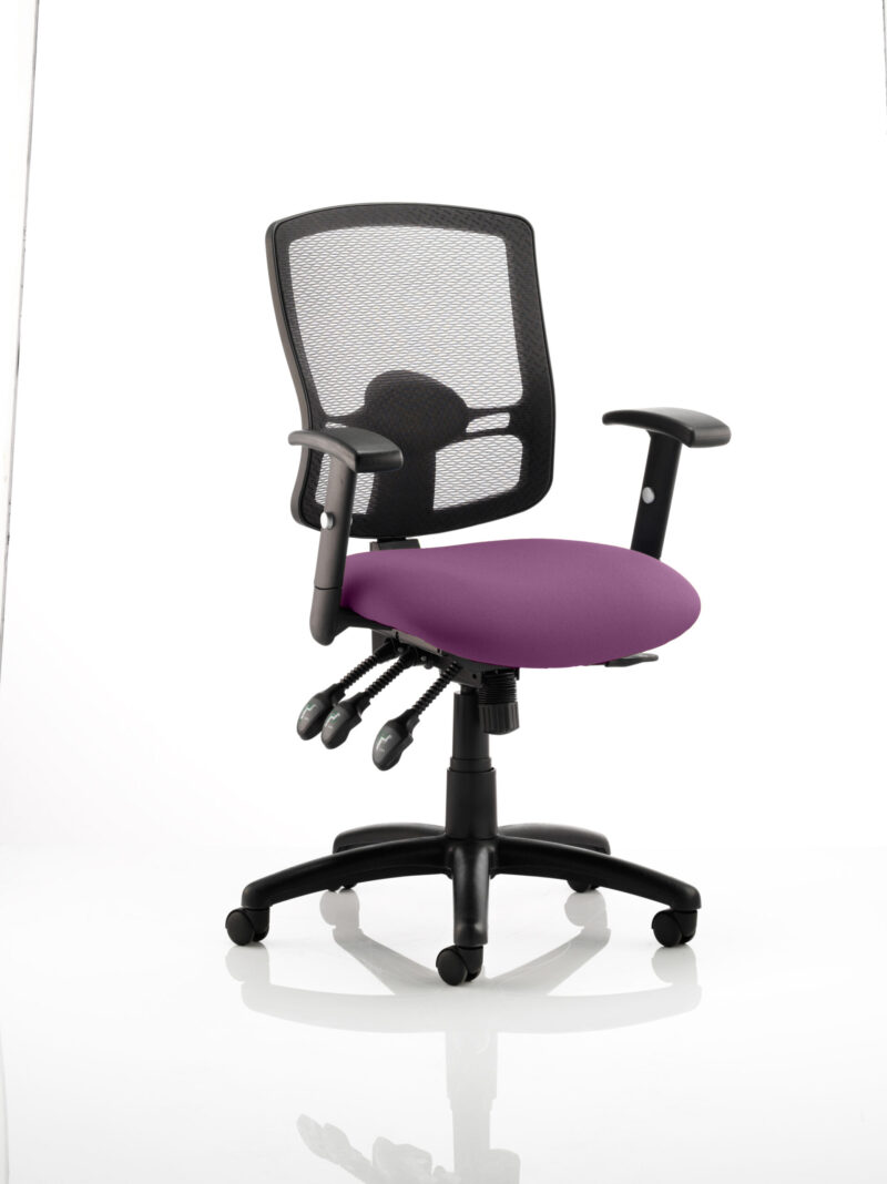 Form III High Mesh Back Task Operator Office Chair with Arms - Image 16