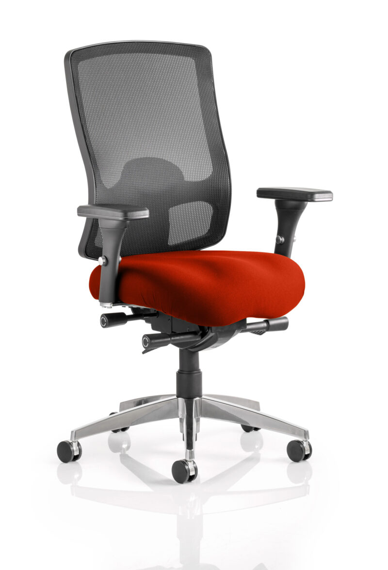 Scale High Mesh Back Ergonomic Task Operator Office Chair with Arms - Image 12