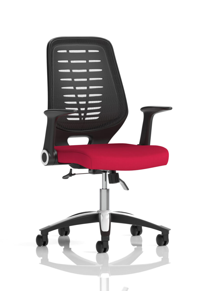 Croft Medium Mesh Back Task Operator Office Chair with Arms - Image 7