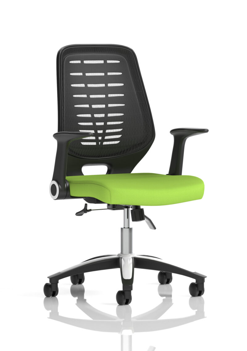 Croft Medium Mesh Back Task Operator Office Chair with Arms - Image 9