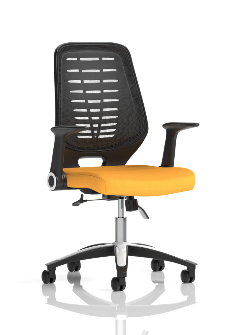 Croft Medium Mesh Back Task Operator Office Chair with Arms - Image 15