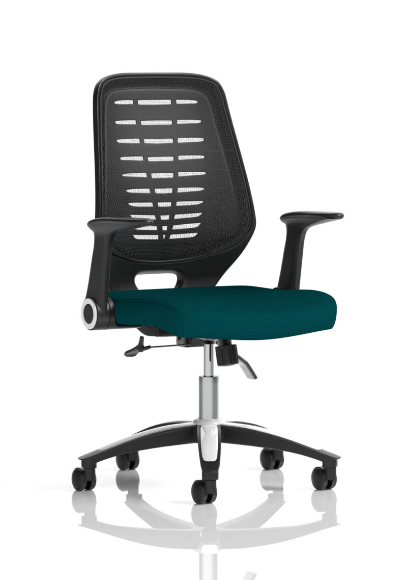 Croft Medium Mesh Back Task Operator Office Chair with Arms - Image 19
