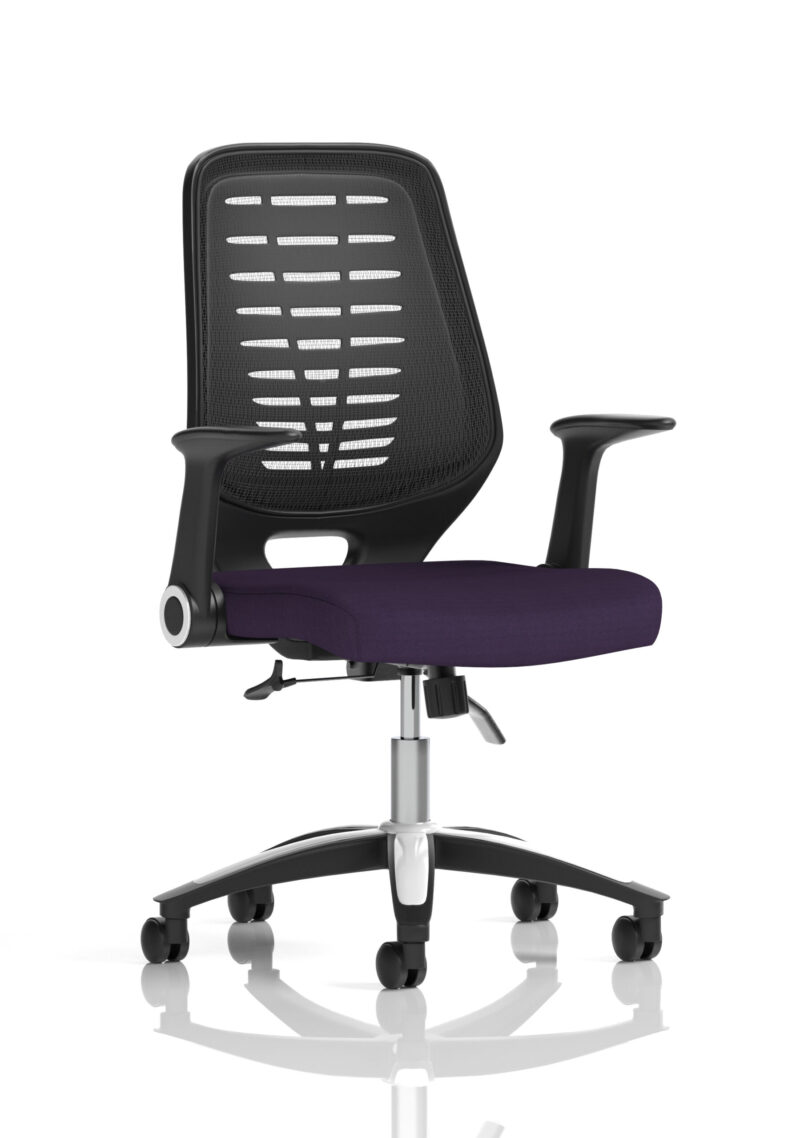 Croft Medium Mesh Back Task Operator Office Chair with Arms - Image 21