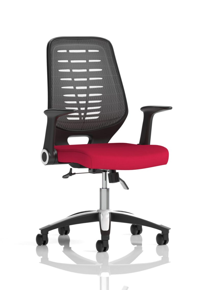 Croft Medium Mesh Back Task Operator Office Chair with Arms - Image 28