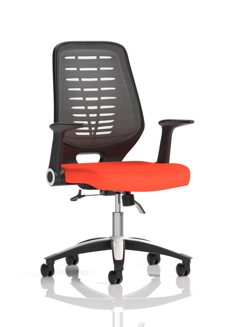 Croft Medium Mesh Back Task Operator Office Chair with Arms - Image 34