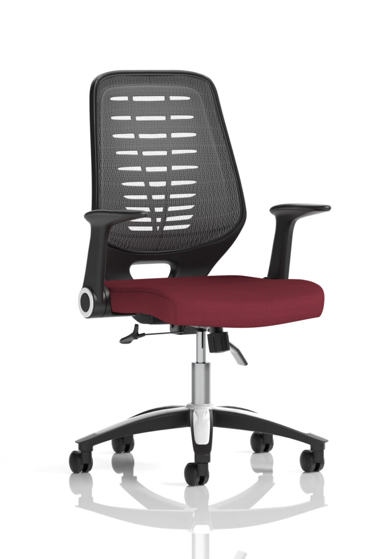 Croft Medium Mesh Back Task Operator Office Chair with Arms - Image 38
