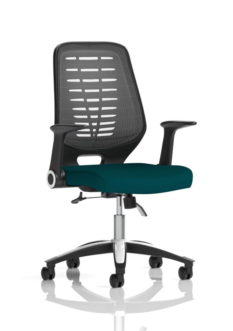 Croft Medium Mesh Back Task Operator Office Chair with Arms - Image 40