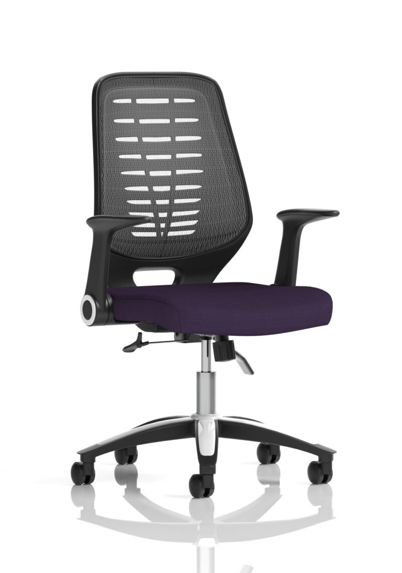Croft Medium Mesh Back Task Operator Office Chair with Arms - Image 42