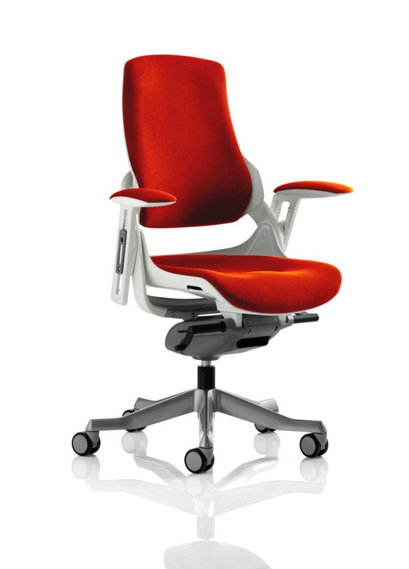 Grasp High Back White Shell Executive Office Chair with Arms - Image 53