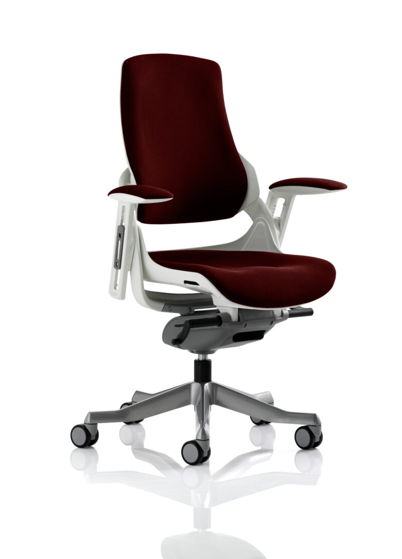 Grasp High Back White Shell Executive Office Chair with Arms - Image 55