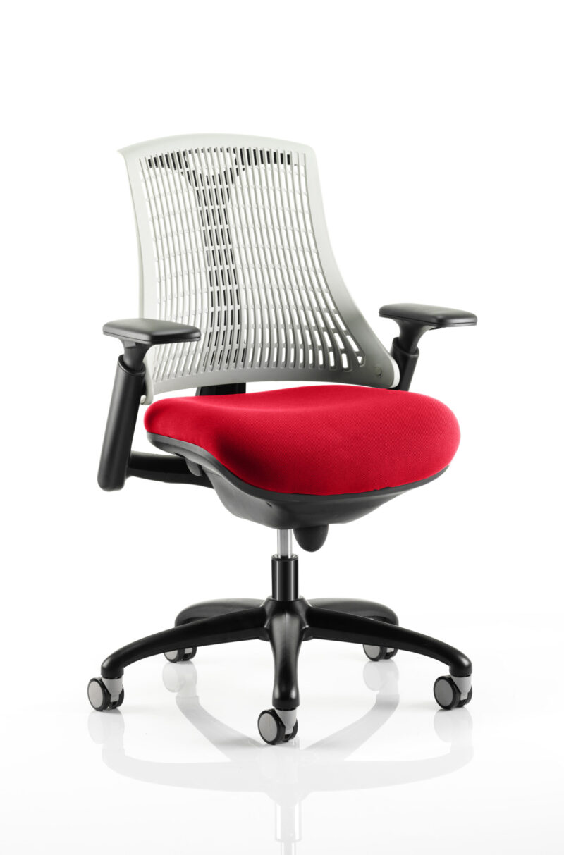Swift Medium Back Black Frame Task Operator Office Chair with Arms - Image 24