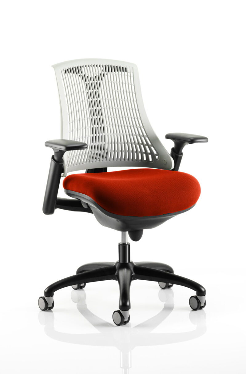Swift Medium Back Black Frame Task Operator Office Chair with Arms - Image 27