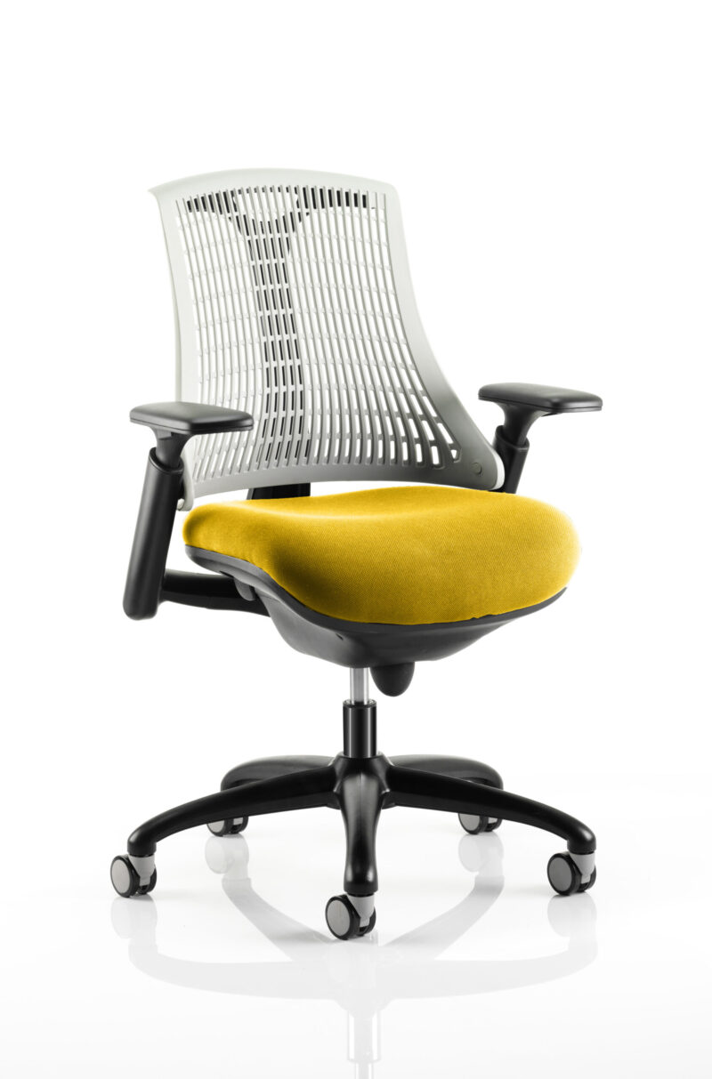 Swift Medium Back Black Frame Task Operator Office Chair with Arms - Image 28