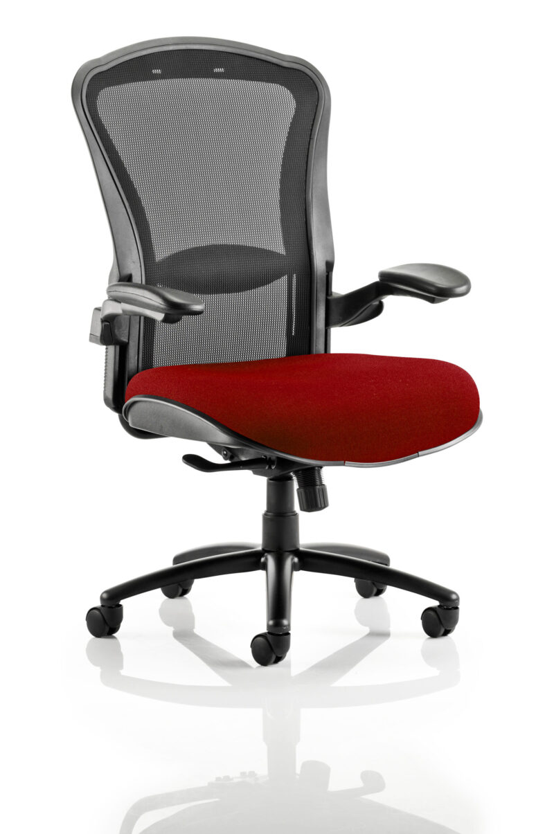 Track High Mesh Back Heavy Duty Task Operator Office Chair with Arms - Image 6