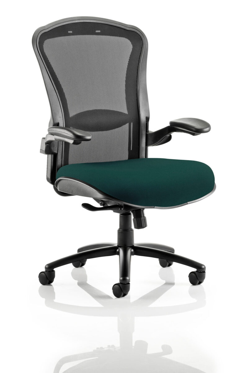 Track High Mesh Back Heavy Duty Task Operator Office Chair with Arms - Image 7