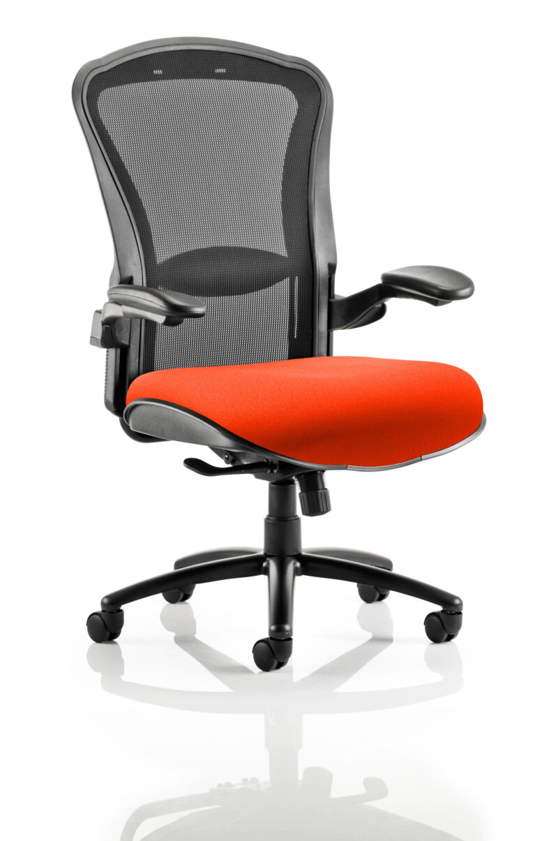 Track High Mesh Back Heavy Duty Task Operator Office Chair with Arms - Image 8