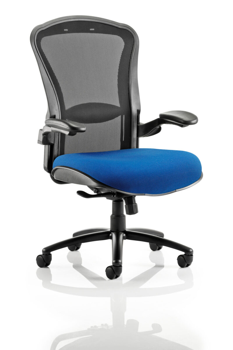 Track High Mesh Back Heavy Duty Task Operator Office Chair with Arms - Image 10