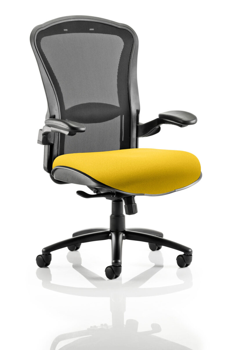 Track High Mesh Back Heavy Duty Task Operator Office Chair with Arms - Image 11