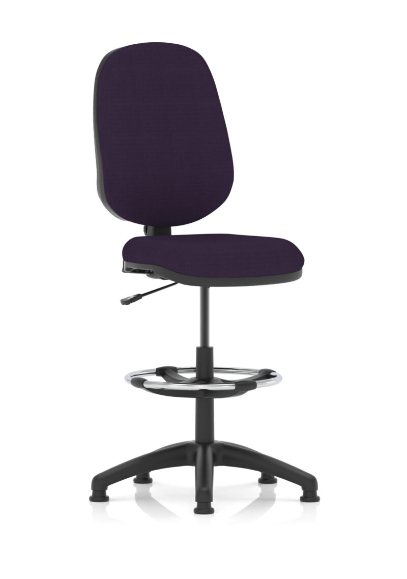 Slide Plus I Medium Back Task Operator Office Chair with Hi Rise Draughtsman Kit - Image 17