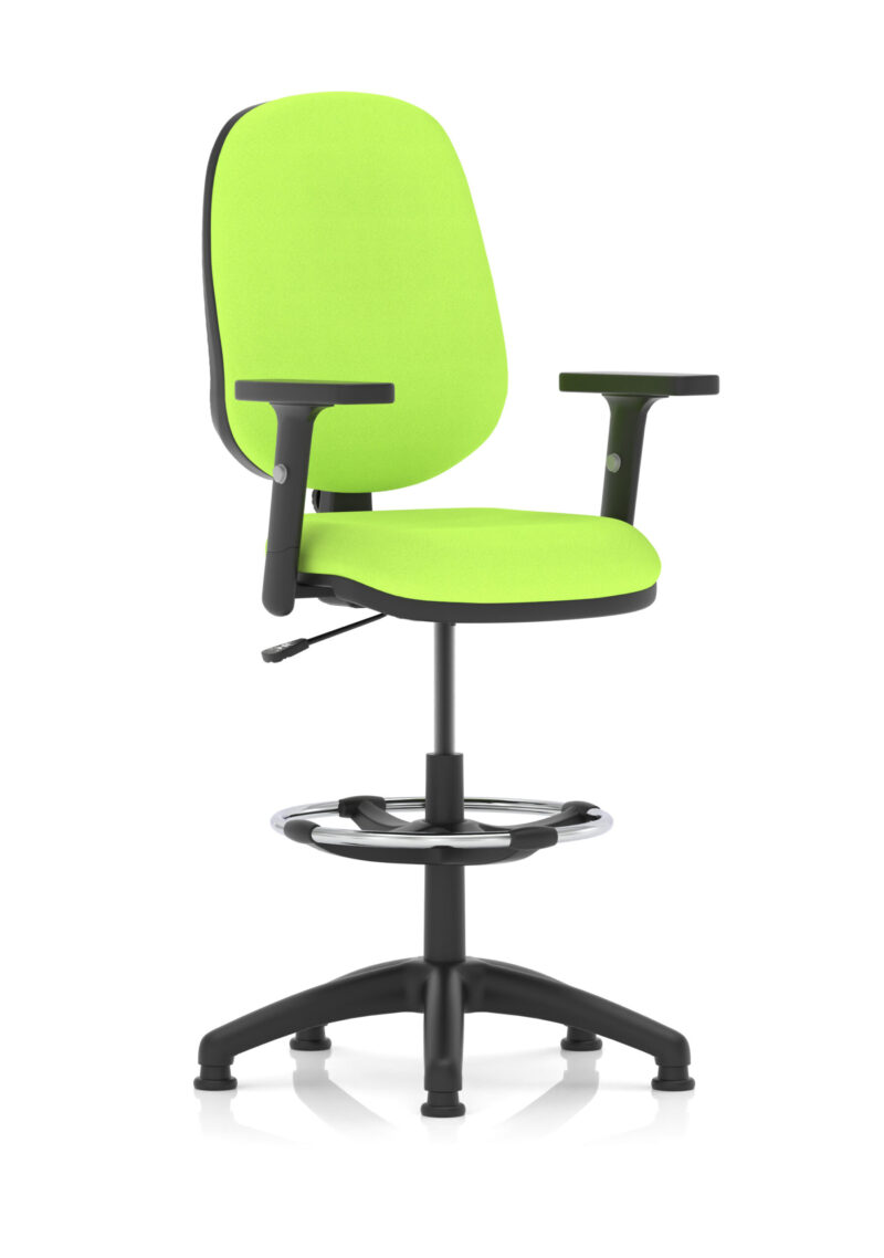 Slide Plus I Medium Back Task Operator Office Chair with Hi Rise Draughtsman Kit - Image 19